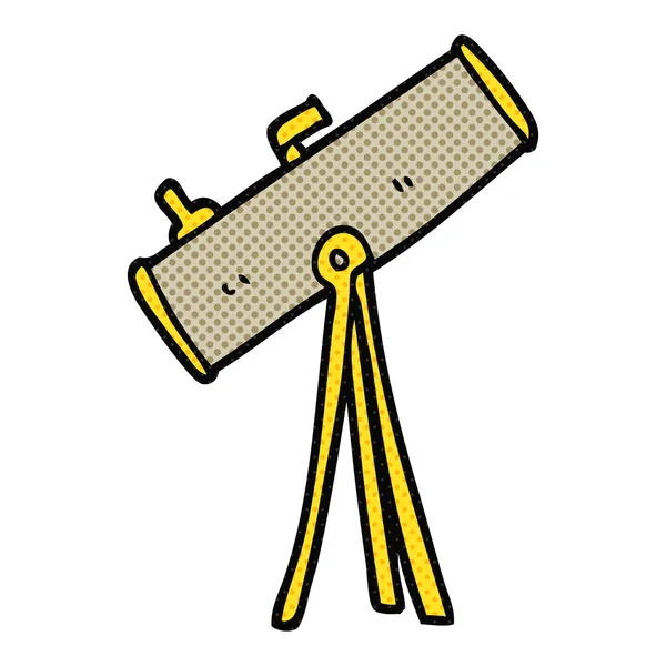 Ручной мультяшный телескоп — стоковый вектор