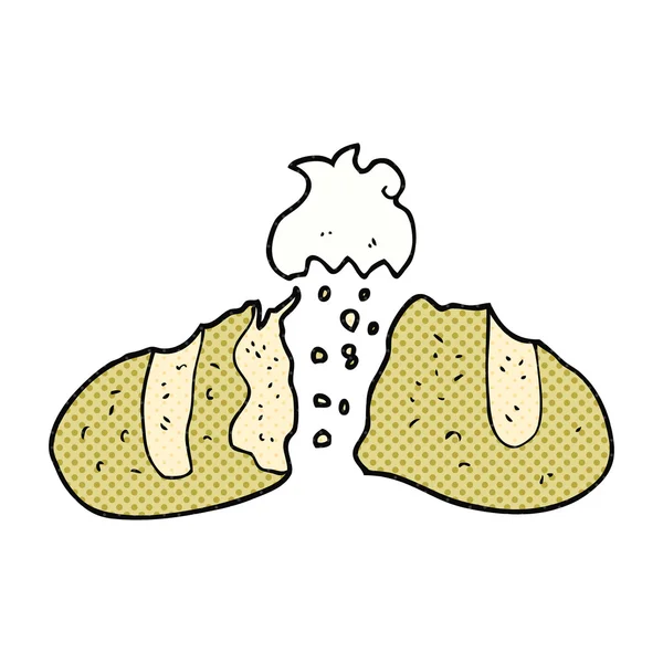 Karikatür somun ekmek — Stok Vektör