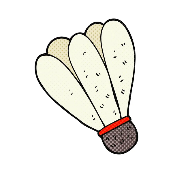 Badminton cartone animato disegnato a mano libera — Vettoriale Stock