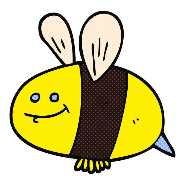 FreeHand getekende cartoon bee — Stockvector