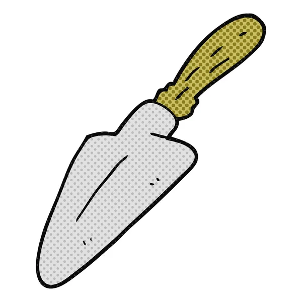 Freehand drawn cartoon trowel — Stock Vector