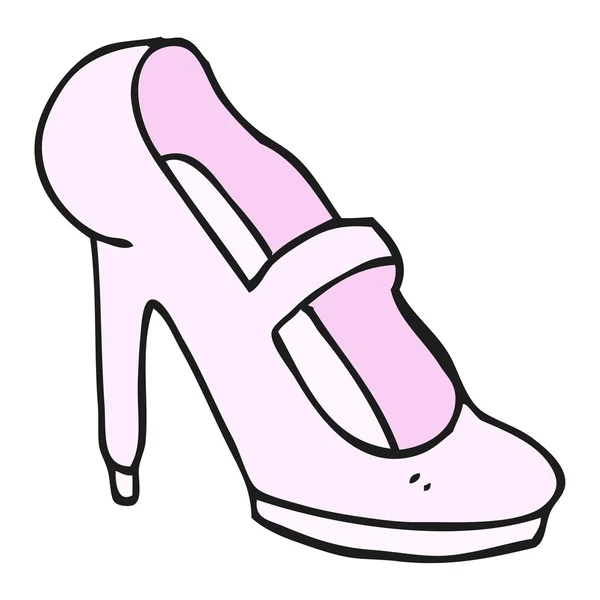 Cartoon high heeled shoe — Stock Vector