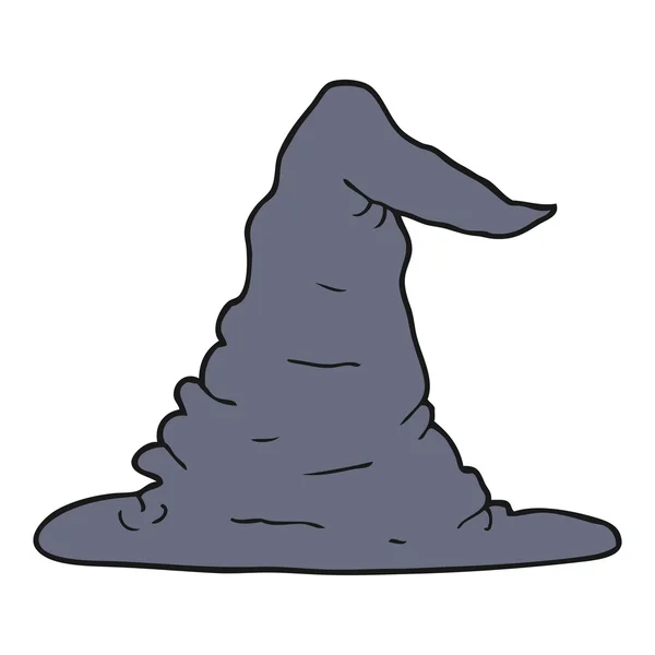 Desene animate vrăjitoare pălărie — Vector de stoc