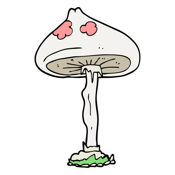 Odręczne kreskówce grzyb — Wektor stockowy