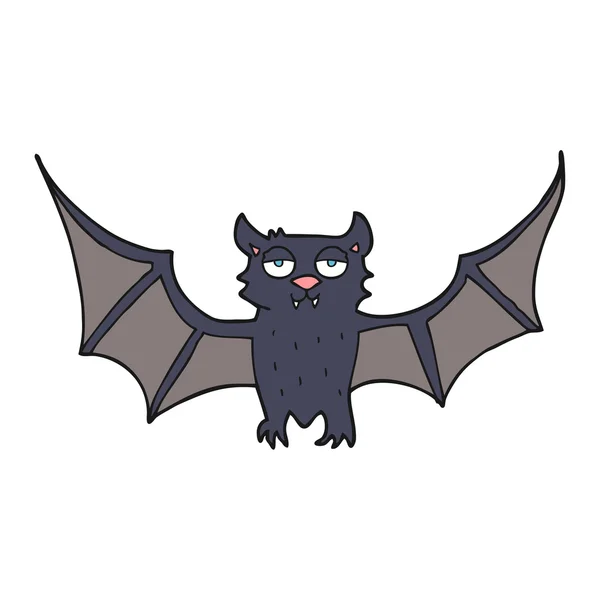 Cartoon-Halloween-Fledermaus — Stockvektor