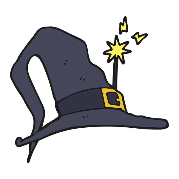 Cappello strega cartone animato — Vettoriale Stock