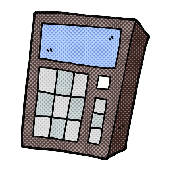 フリーハンドの描画漫画の電卓 — ストックベクタ