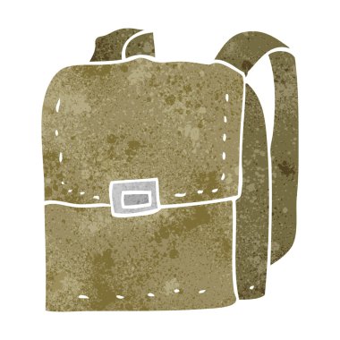 Retro karikatür çanta