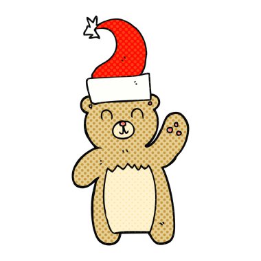 Teddy bear sallayarak cartoon