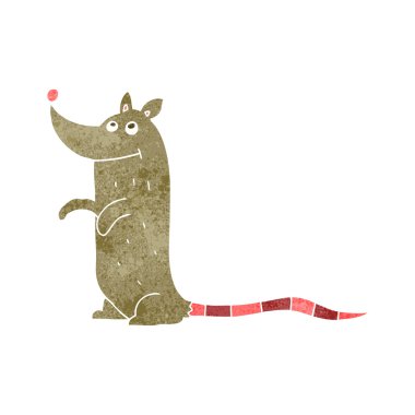 Retro çizgi film faresi