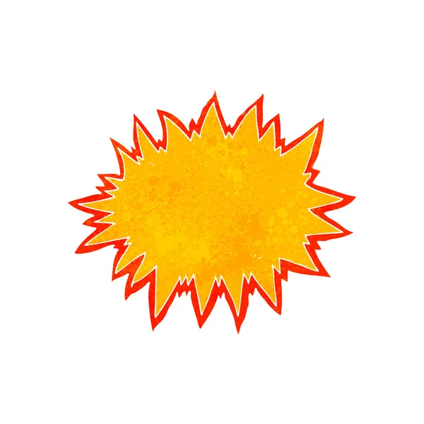 Signo de explosión de dibujos animados retro — Vector de stock