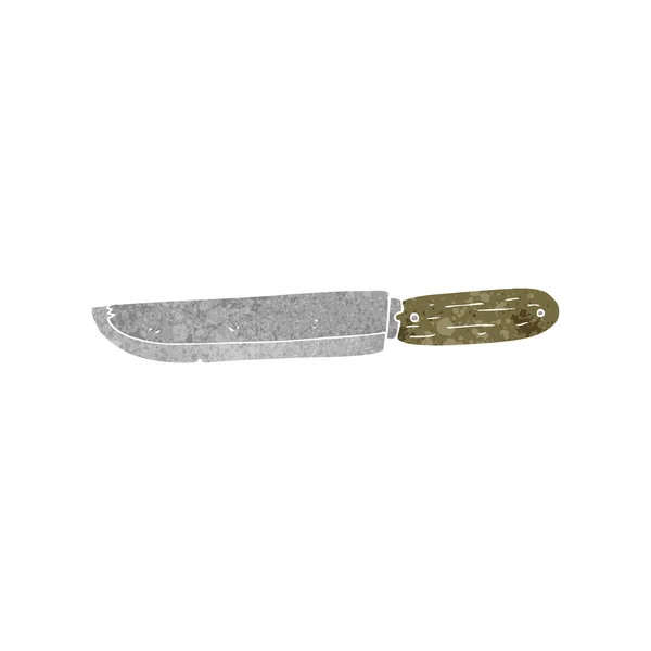 Ретро-мультяшный нож — стоковый вектор