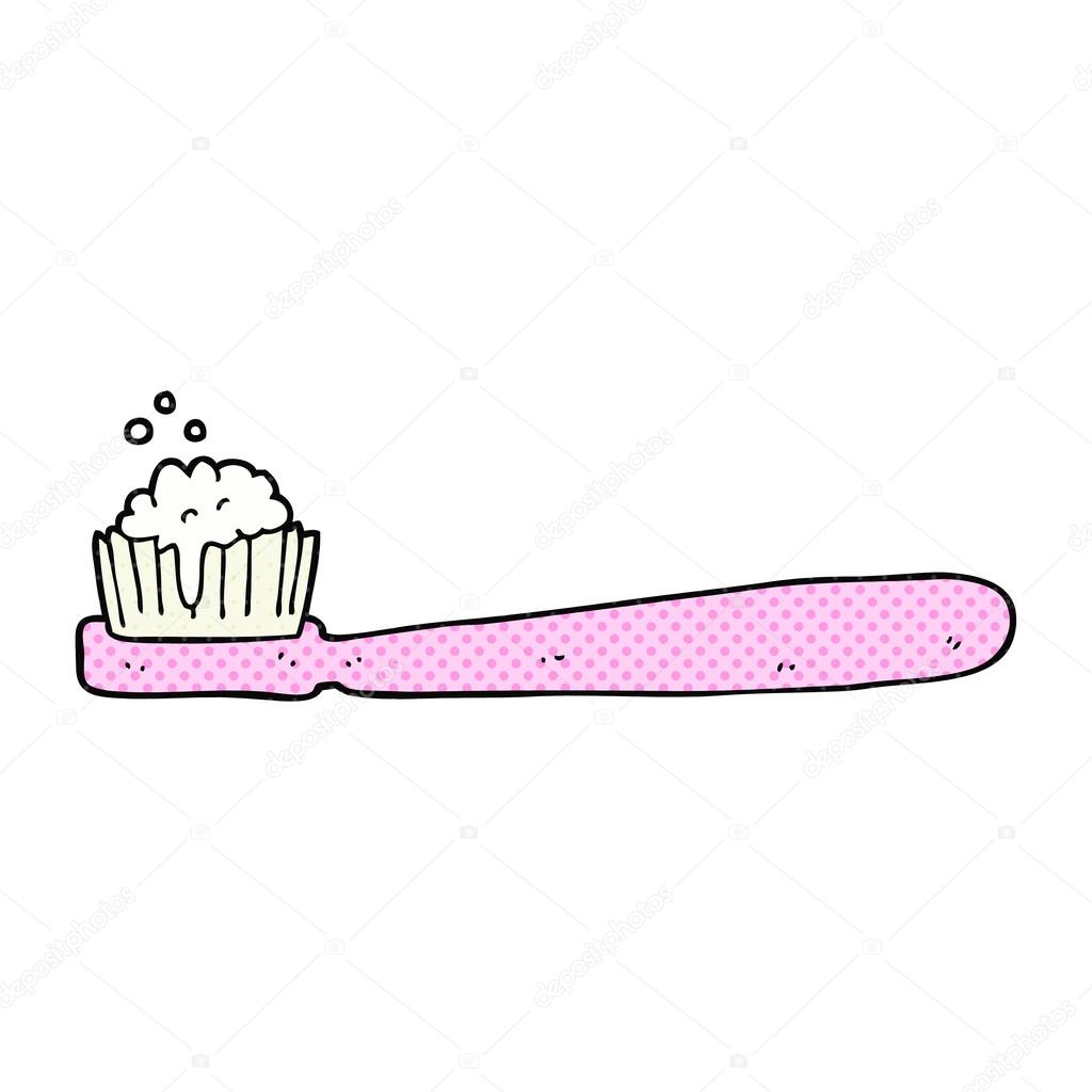 Cartoon tooth brush Stock Vector by ©lineartestpilot 96679270