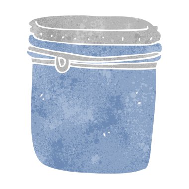 Retro karikatür kavanoz