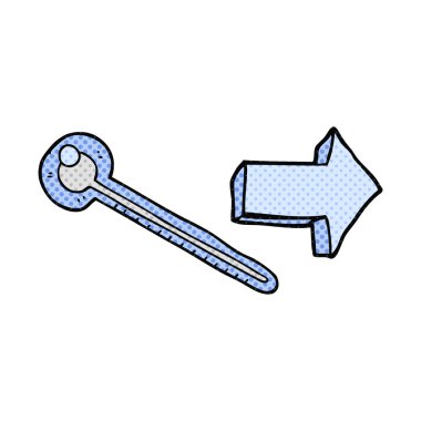 çizgi roman tarzı çizgi film termometre