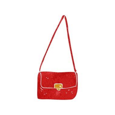 Retro karikatür çanta