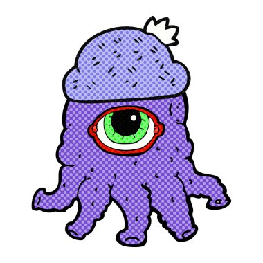 çizgi film uzaylı giyen şapka