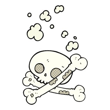 çizgi roman tarzı çizgi film eski yığın kemik