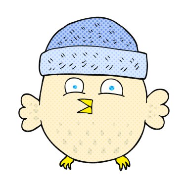 çizgi film baykuş giyen şapka