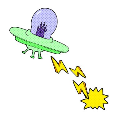 karikatür uçan daire