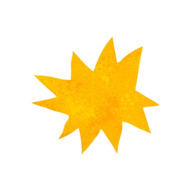 Retro karikatür patlaması sembolü