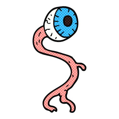 Brüt karikatür göz küresi