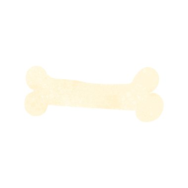 Retro karikatür kemik