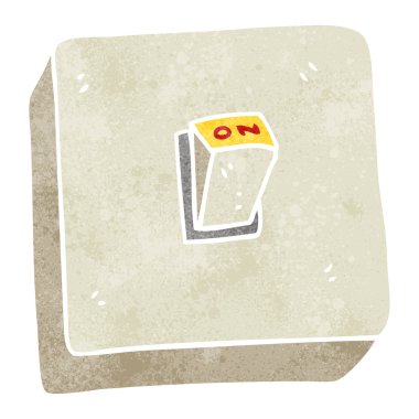 Retro karikatür ışık anahtarı