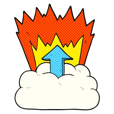 çizgi film upload-e doğru belgili tanımlık bulut