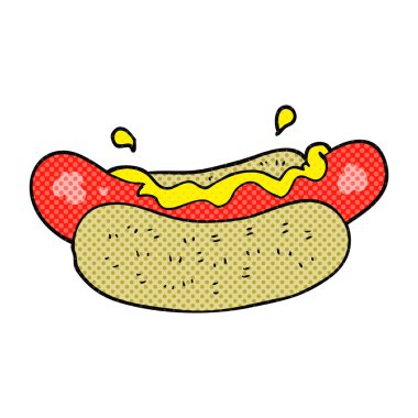 serbest çizim karikatür hotdog