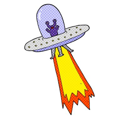 karikatür uçan daire