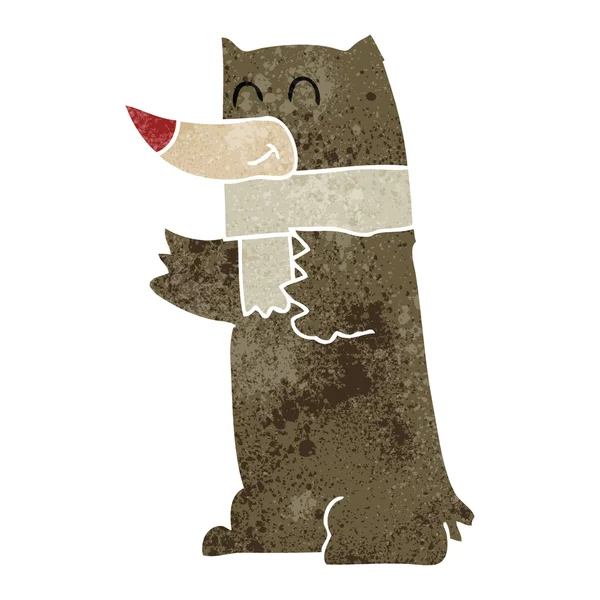 Ретро-медведь — стоковый вектор