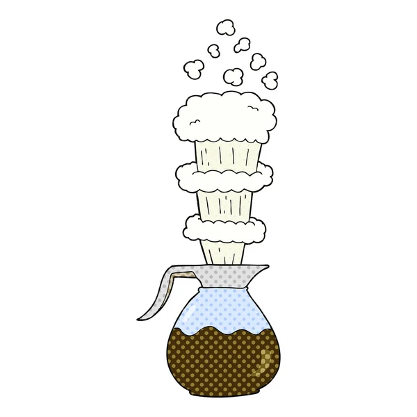 Desenho animado jarro de café extra forte —  Vetores de Stock