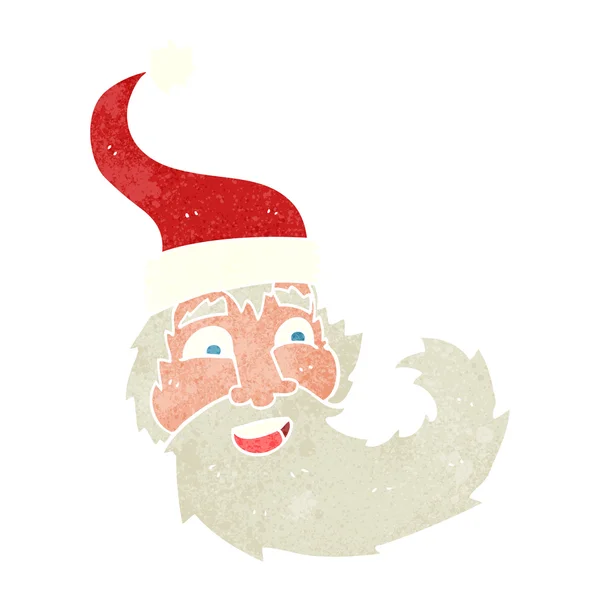 Retro-Cartoon Weihnachtsmann lacht — Stockvektor