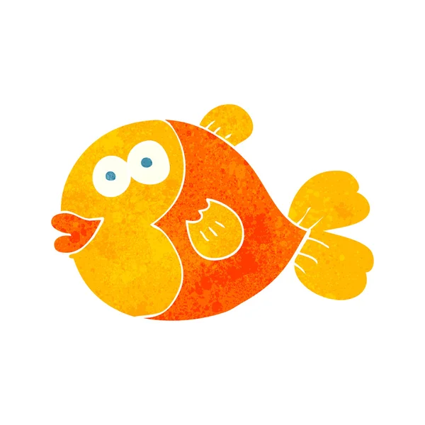 Retro cartoon fish — Stock Vector