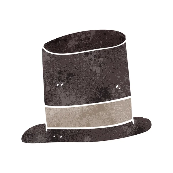 Retro karikatür üst şapka — Stok Vektör