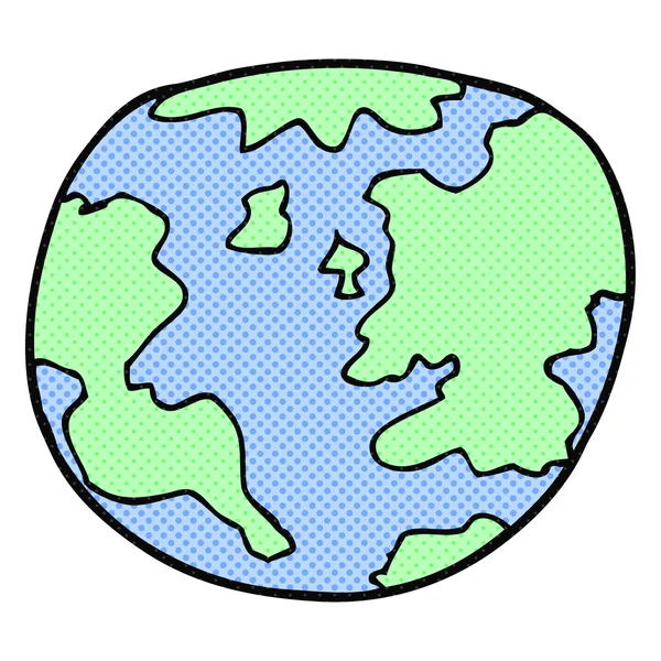 Cartoon planeet aarde — Stockvector