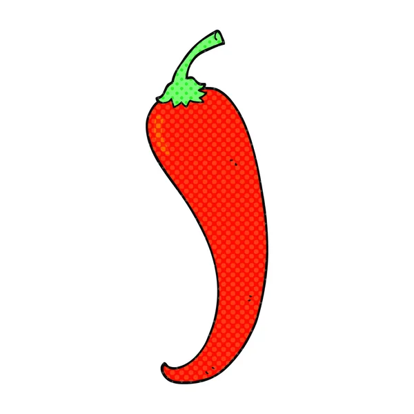 Cartoon Chili peppar — Stock vektor