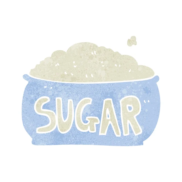 Bol à sucre dessin animé rétro — Image vectorielle