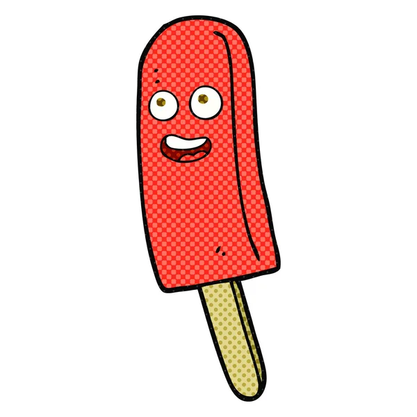 Comic-Stil Cartoon Eis lolly — Stockvektor