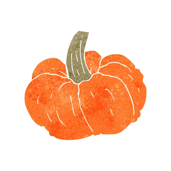 Calabaza de dibujos animados retro — Vector de stock