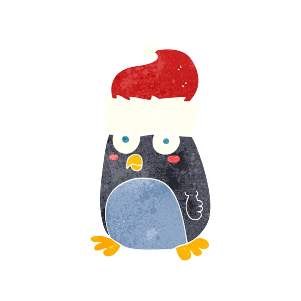 Pinguim retrô dos desenhos animados —  Vetores de Stock