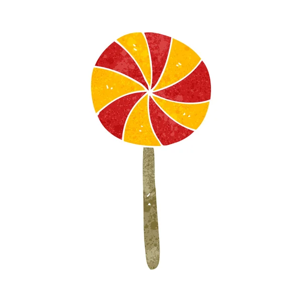 Retro cartoon candy lollipop — Stock vektor