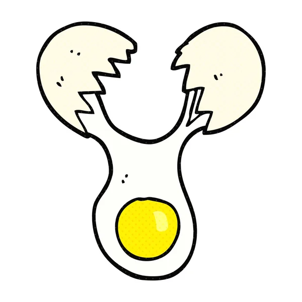 Cartoon cracked egg — Stock vektor