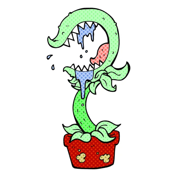 Cartoon vleesetende plant — Stockvector