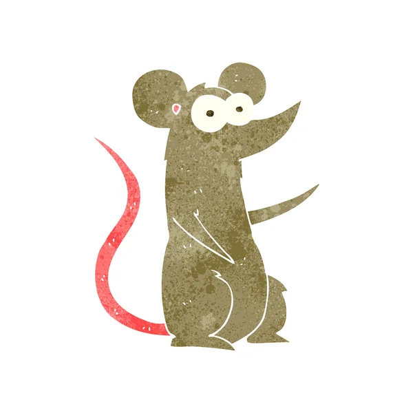 Retro kreslená myš — Stockový vektor