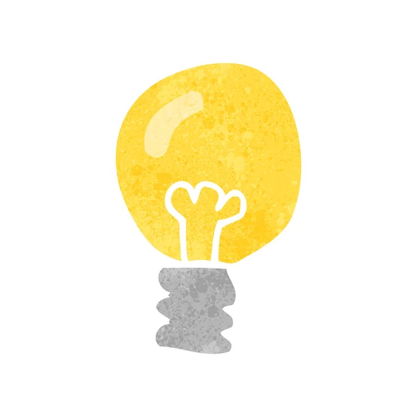 Ampoule de dessin animé rétro — Image vectorielle
