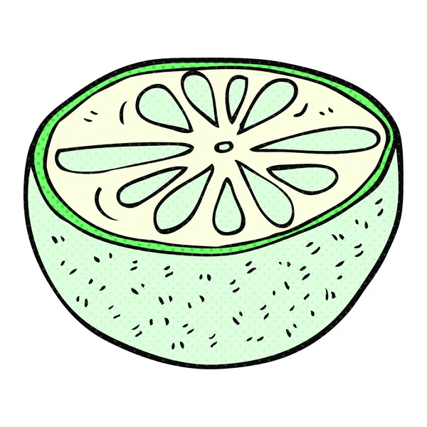 Dibujos animados medio melón — Vector de stock