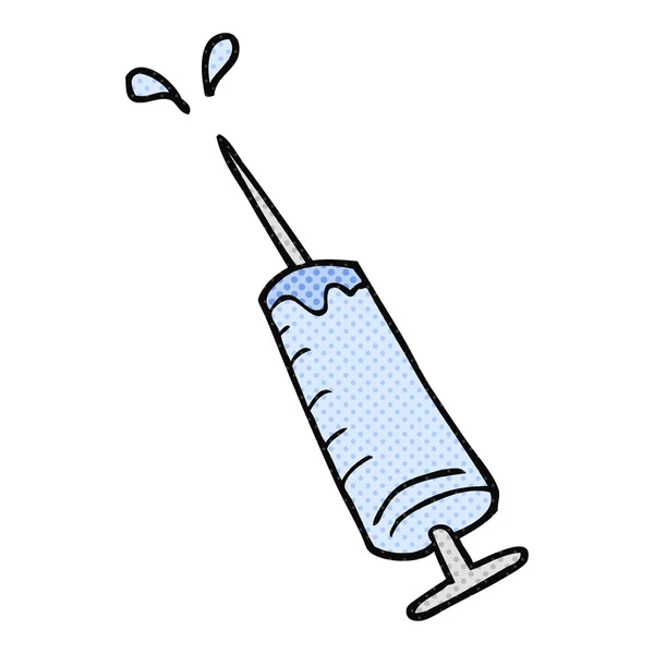 Cartoon medical needle — Stock Vector