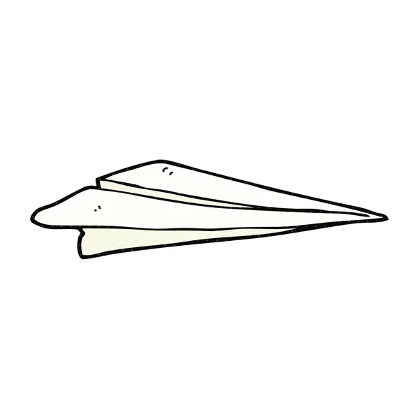 Cartoon paper airplane — Stock Vector